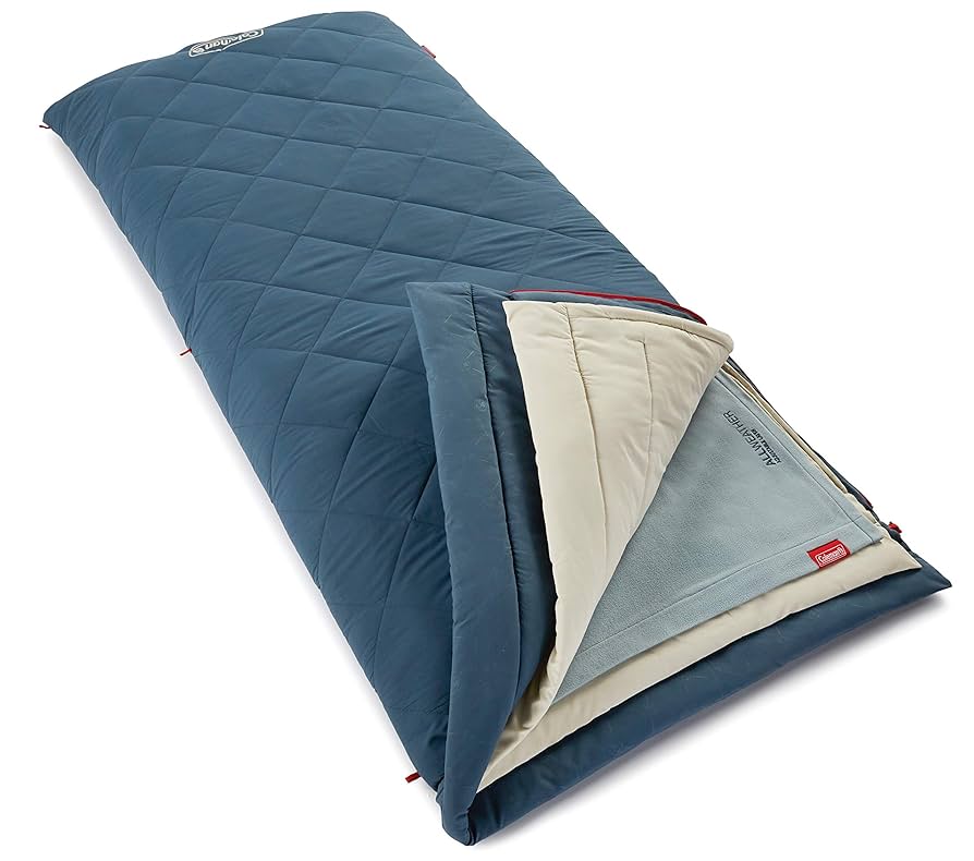 アウトドア寝具 Coleman MULTI-LAYER SLEEPING BAG Coleman All-Weather Multi-Layer Sleeping Bag, Blue : Amazon